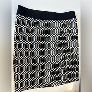 Banana Republic Black and White Pencil Skirt